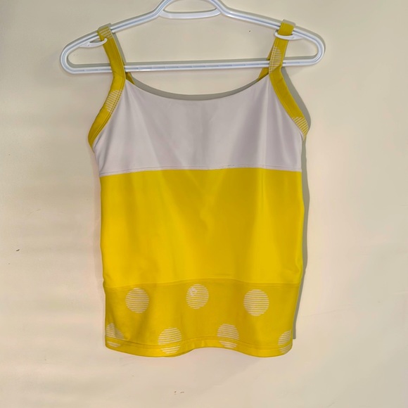Lululemon Top size Small White & Yellow - Picture 1 of 4